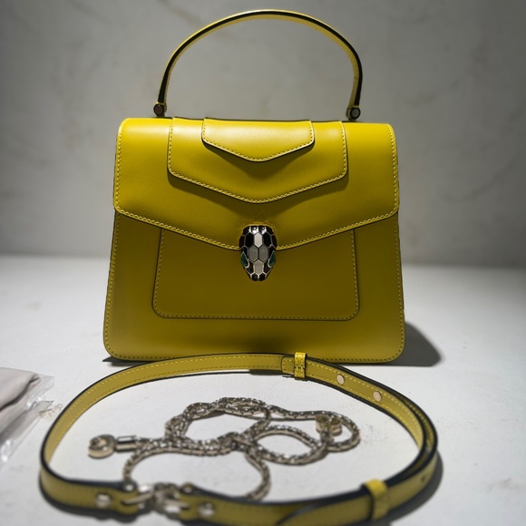 BVLGARI Handbags - Bvlgari Serpenti Forever Top Handle w/ long strap